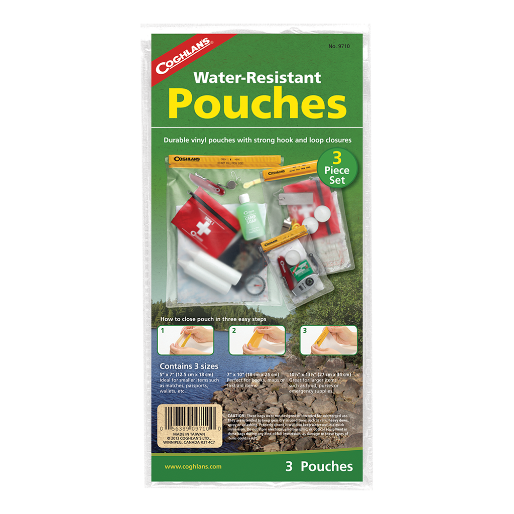 Coghlans Water Resistant Pouch 3 Pec