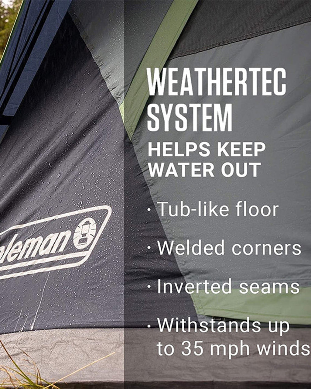 Coleman 4-Person Dark Room™ Skydome™ Camping Tent