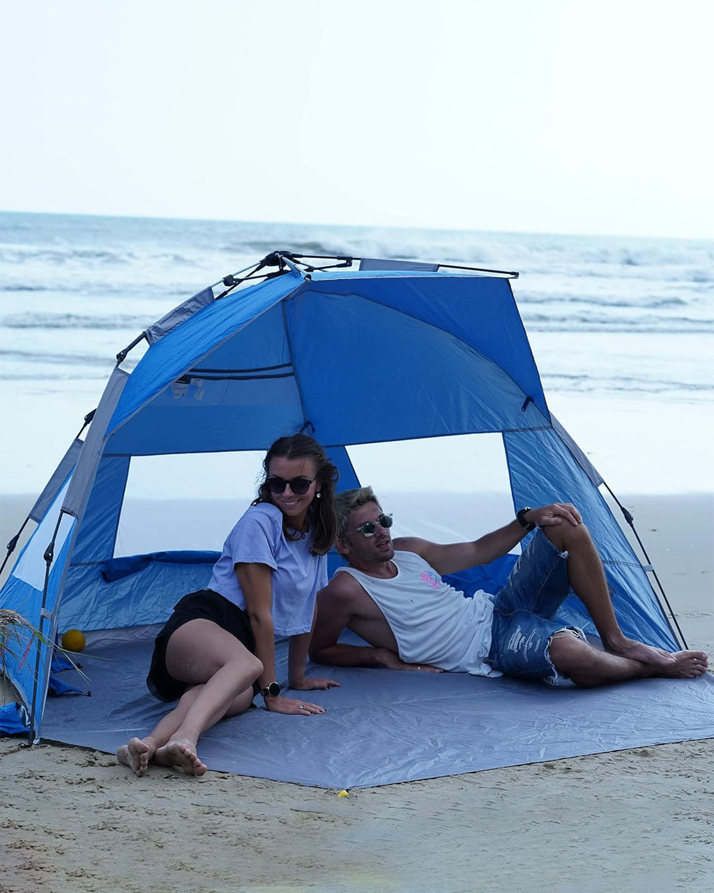 KingCamp Pop Up Tent UPF50+ beach, picnic, garden, camping - Blue KT2108